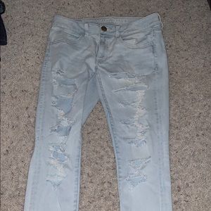 Iight colored super stretch jeans
